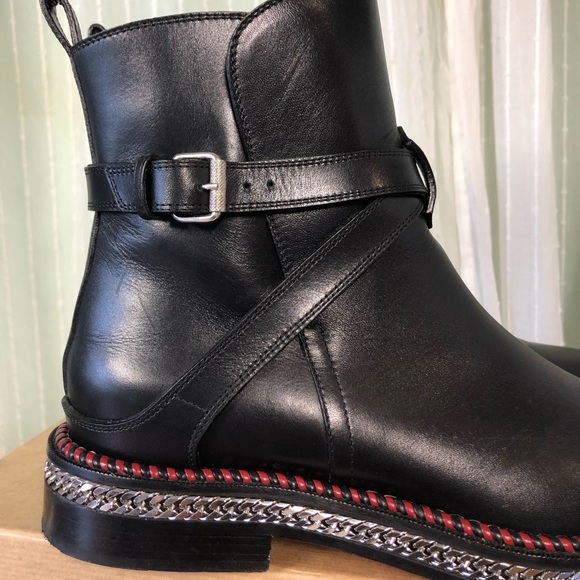 Authentic Louboutin black leather Chelsea boot size - Picture 15 of 16